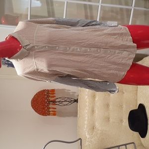 Free People stripped blouse